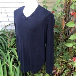 Nautica men’s v neck navy sweater.